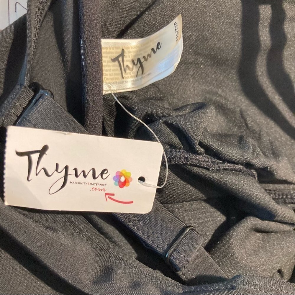 THYME Sz XXS  Motherhood Pregnancy Tankini With Double Adjustable Straps - Picture 6 of 8